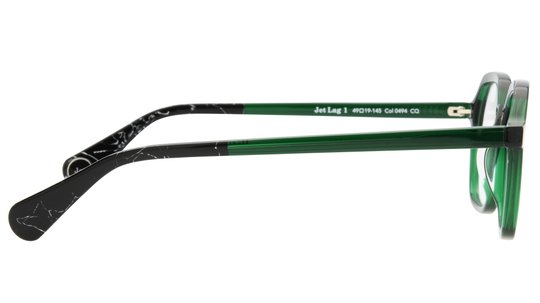 Lunettes de vue WOOW Homme Vert Carré Jetlag1 Droite