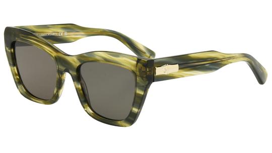 Lunettes de soleil Longchamp Femme Vert Rectangle lo777s Trois-Quart