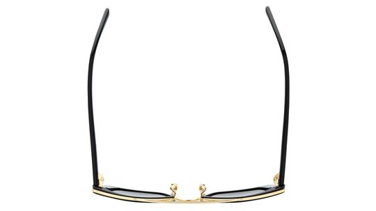 Lunettes de soleil Saint Laurent Mixte Noir Rectangle Sl825 Dessus