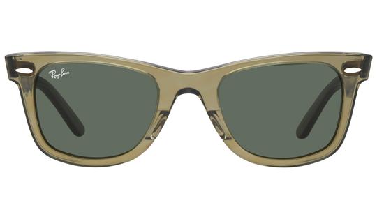 Lunettes de soleil Ray-Ban Mixte Vert Wayfarer RB2140 Face