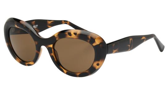 Lunettes de soleil Alternance Femme Écaille Ovale Alt25217 Trois-Quart