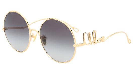 Lunettes de soleil Chloé Femme Or Pantos CH0329S Trois-Quart