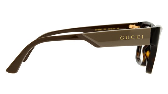 Lunettes de vue Gucci Homme Écaille Rectangle Gg1669O Droite