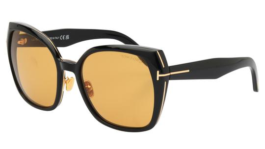 Lunettes de soleil Tom Ford Femme Noir Papillon Ft1223 Trois-Quart