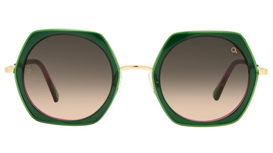 Lunettes de soleil Etnia Barcelona Femme Vert Ronde Baeza Face