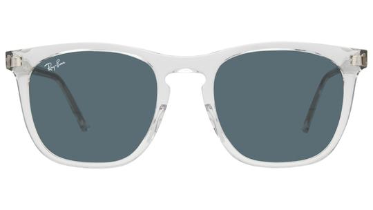 Lunettes de soleil Ray-Ban Mixte Transparent Carré RB2210 Face