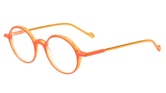 Lunettes de vue Etnia Barcelona Homme Orange Ronde Ultra Trois-Quart