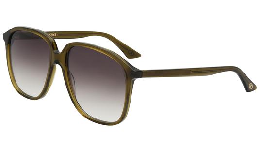 Lunettes de soleil Signature Krys Femme Vert Oversize Vibrante Trois-Quart