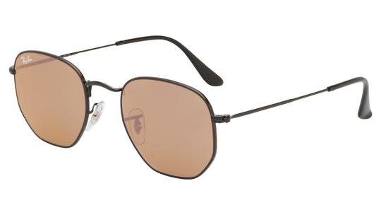 Lunettes de soleil Ray-Ban Mixte Noir Angulaire rb3548N Trois-Quart