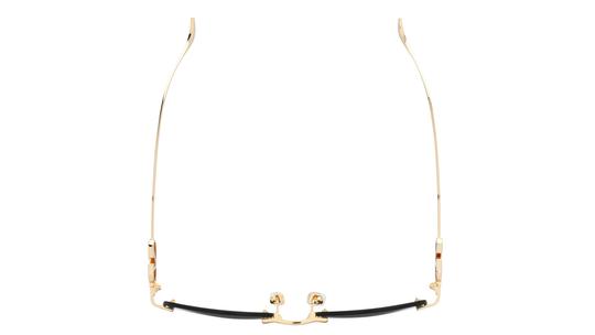 Lunettes de soleil Valentino Femme Or Ovale Vg0032S Dessus