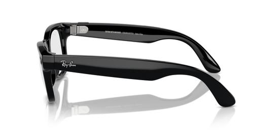 Lunettes de soleil Ray-Ban Mixte Noir Carré RW4006 Gauche