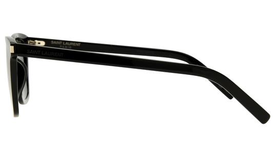 Lunettes de soleil Saint Laurent Mixte Noir Rectangle SL Gauche