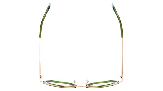 Lunettes de vue Signature Krys Femme Vert Carré Kis2405 Dessus