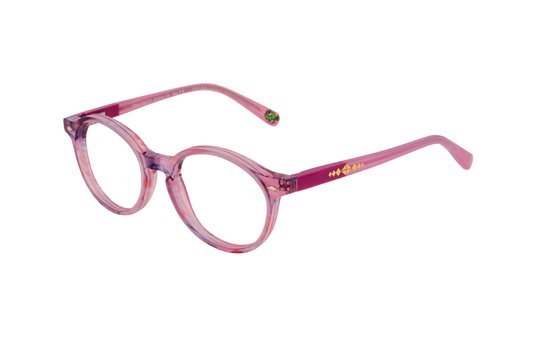 Lunettes de vue Disney Princesses Enfant Rose Pantos DPAA189 Gauche