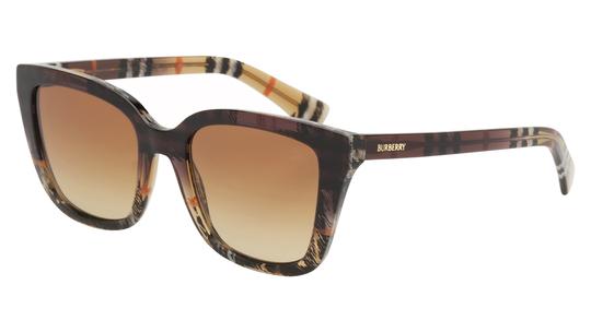 Lunettes de soleil Burberry Femme Marron Carré be4487 Trois-Quart