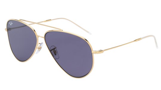 Lunettes de soleil Ray-Ban Mixte Or Aviateur RBR0101S Trois-Quart