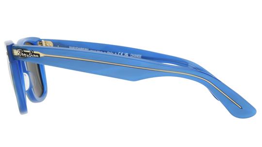 Lunettes de soleil Ray-Ban Mixte Bleu Wayfarer RB2140 Gauche
