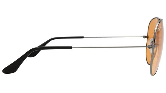 Lunettes de soleil Ray-Ban Mixte Gris Aviateur RB3025 Droite