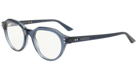 Lunettes de vue Gucci Homme Bleu Ronde GG1894O Trois-Quart