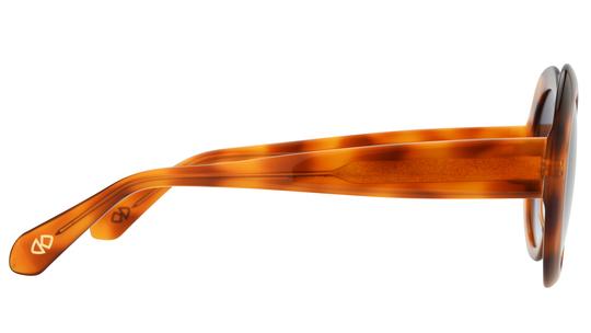 Lunettes de soleil Signature Krys Femme Écaille Ronde audrey Droite