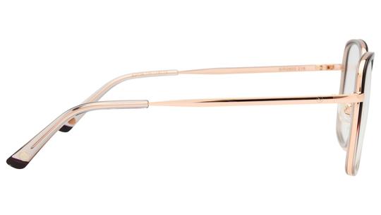 Lunettes de vue Siralya Femme Or Carré Sir2603 Droite