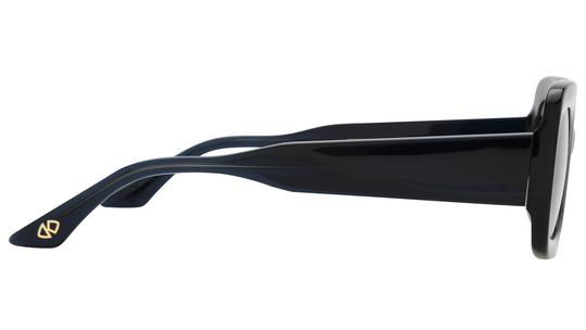 Lunettes de soleil Signature Krys Femme Bleu Rectangle radieuse Droite