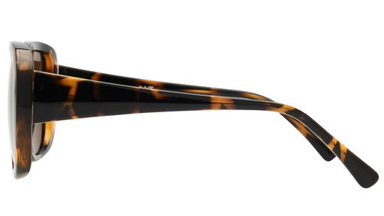 Lunettes de soleil Alternance Femme Écaille Rectangle Alt25214 Gauche