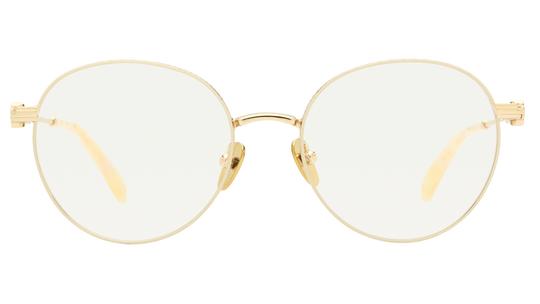 Lunettes de vue Maje Femme Or Ronde mj3046 Face