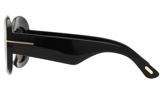 Lunettes de soleil Tom Ford Femme Noir Rectangle FT1219 Gauche
