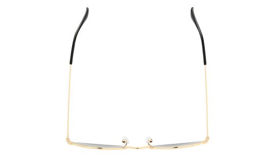 Lunettes de soleil Alternance Femme Or Ovale Alt25213 Dessus