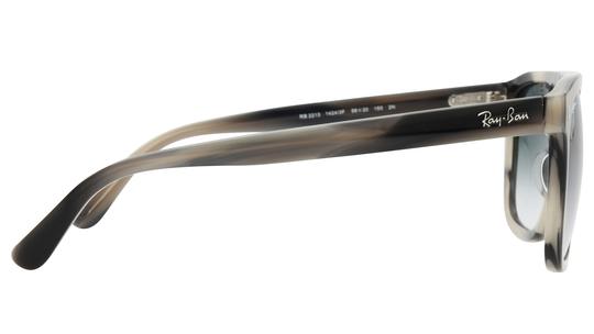 Lunettes de soleil Ray-Ban Mixte Gris Aviateur RB2213 Droite