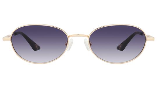 Lunettes de soleil Signature Krys Femme Or Ovale Reveuse Face