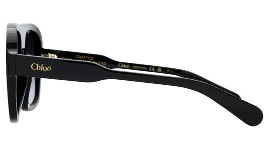 Lunettes de soleil Chloé Femme Noir Aviateur CH0331S Gauche