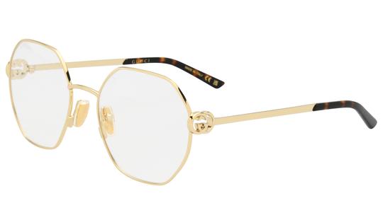 Lunettes de vue Gucci Femme Or Ronde gg2048o Trois-Quart