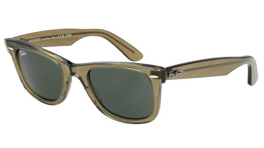 Lunettes de soleil Ray-Ban Mixte Vert Wayfarer RB2140 Trois-Quart