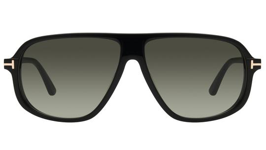 Lunettes de soleil Tom Ford Homme Noir Aviateur Ft1208 Face