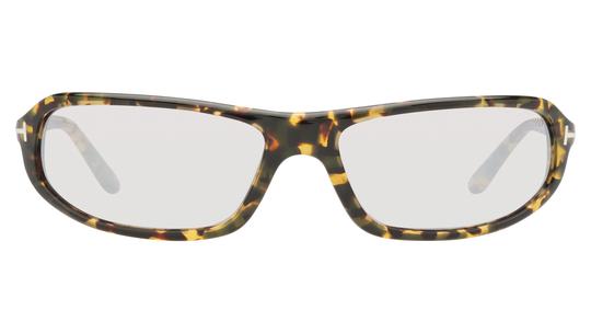 Lunettes de soleil Tom Ford Mixte Écaille Rectangle Ft1400 Face