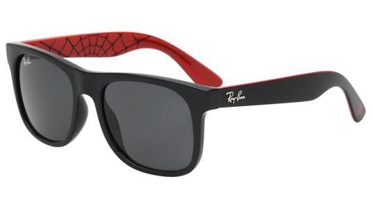 Lunettes de soleil Ray-Ban Homme Or Rectangle Rj9069S Trois-Quart