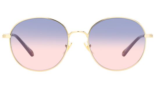 Lunettes de soleil Chloé Femme Or Carré CH0325S Face
