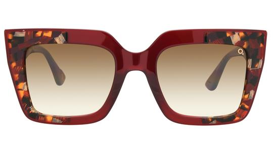 Lunettes de soleil Etnia Barcelona Femme Rouge Rectangle electra Face