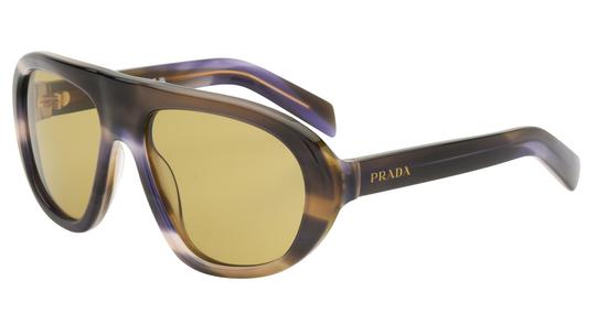 Lunettes de vue Prada Femme Marron Aviateur Prc05S Trois-Quart