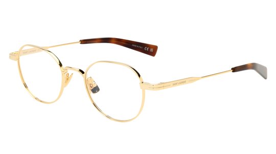 Lunettes de vue Saint Laurent Homme Or Ronde Sl Trois-Quart