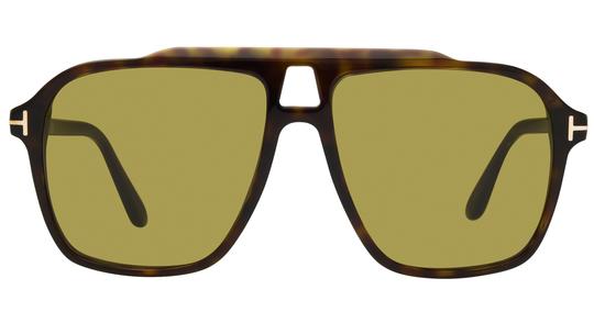 Lunettes de soleil Tom Ford Homme Écaille Aviateur Ft1209 Face