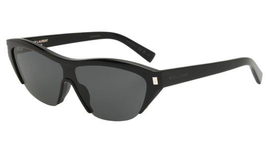Lunettes de soleil Saint Laurent Femme Noir Rectangle Sl704 Trois-Quart