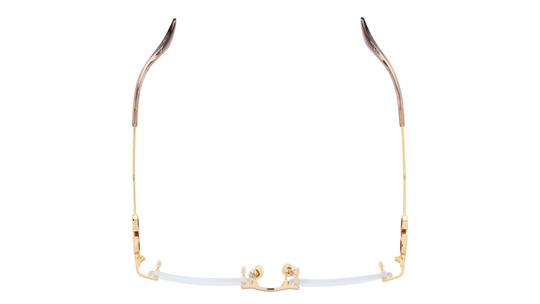 Lunettes de vue Valentino Femme Or Rectangle Vg0034O Dessus