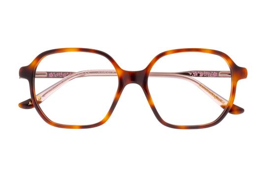 Lunettes de vue Lulu Castagnette  Écaille Carré LFAM117C59 Face