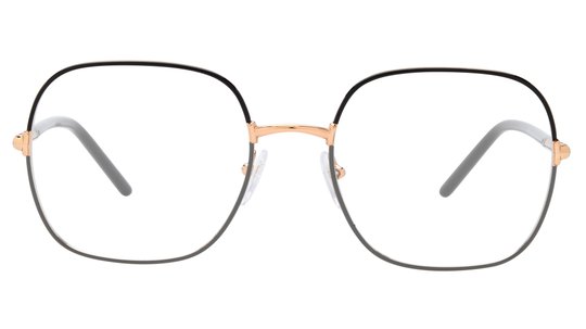 Lunettes de vue Prada Femme Or Rectangle Pr56Wv Face