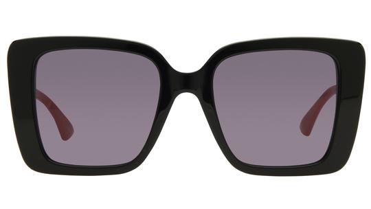 Lunettes de soleil Gucci Femme Noir Rectangle GG1861S Face