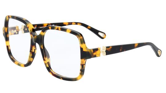 Lunettes de vue Chloé Femme Écaille Rectangle CH0335O Trois-Quart
