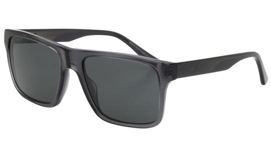 Lunettes de soleil Emporio Armani Homme Gris Rectangle EA4232 Trois-Quart